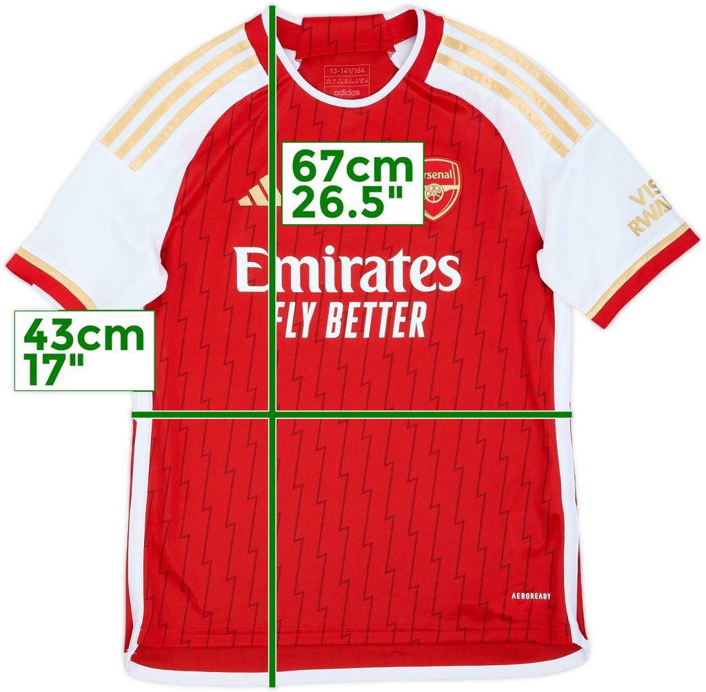 2023-24 Arsenal Home Shirt - 10/10 - (L.Boys)