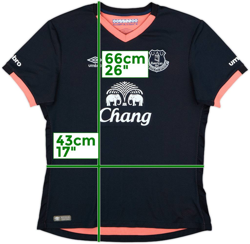 2016-17 Everton Away Shirt - 10/10 - (Women's M)