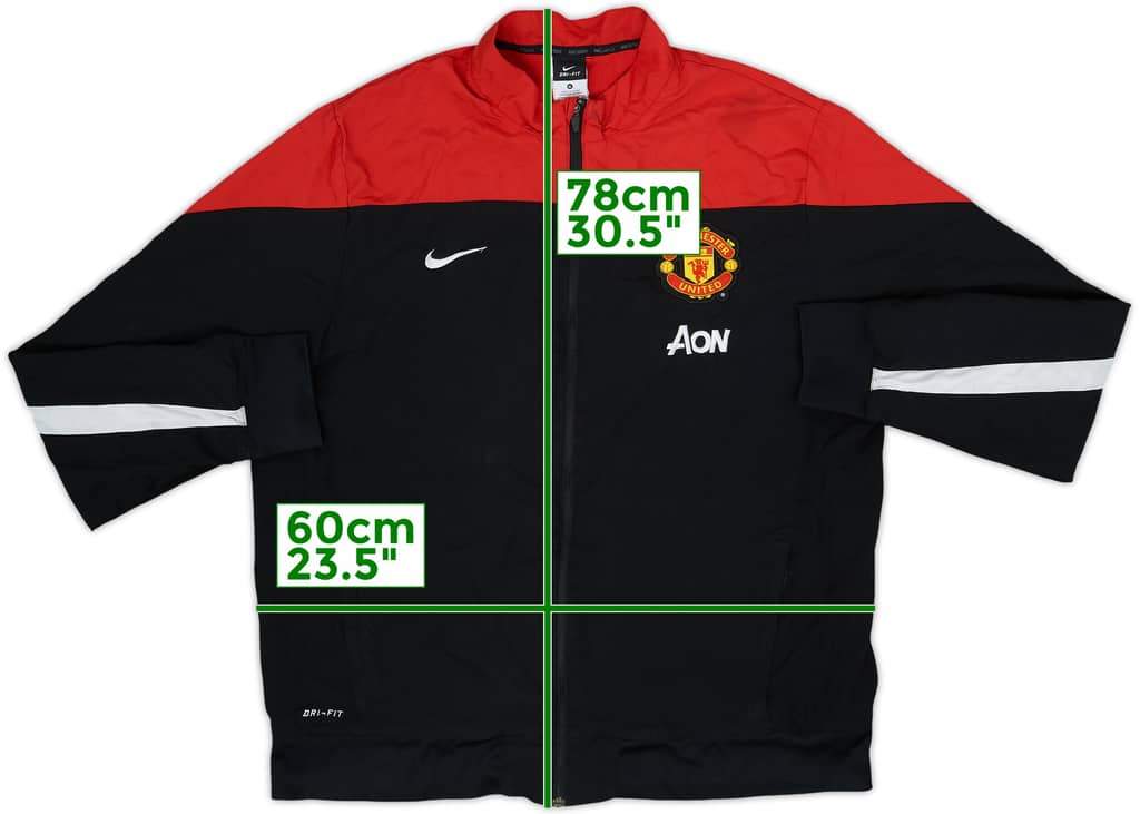 2014-15 Manchester United Nike Track Jacket - 8/10 - (XL)