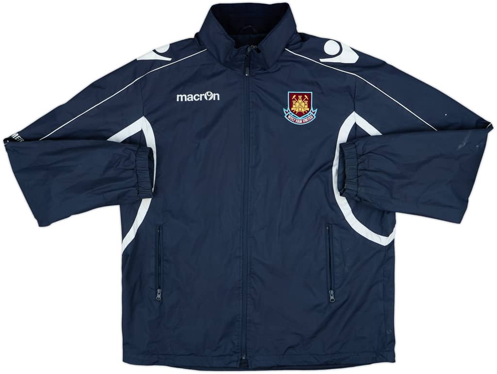 2010-11 West Ham Macron Hooded Rain Jacket - 8/10 - (XL)