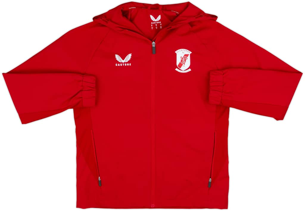2024-25 Glentoran Castore Hooded Track Jacket - 8/10 - (M)