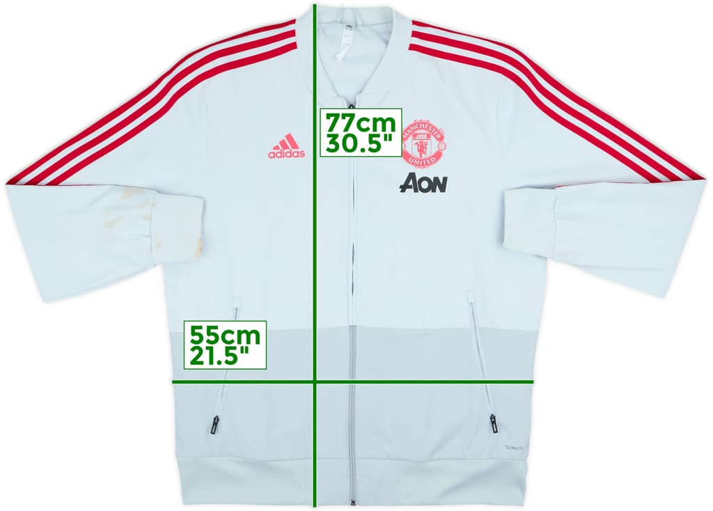 2018-19 Manchester United adidas Track Jacket - 8/10 - (L)