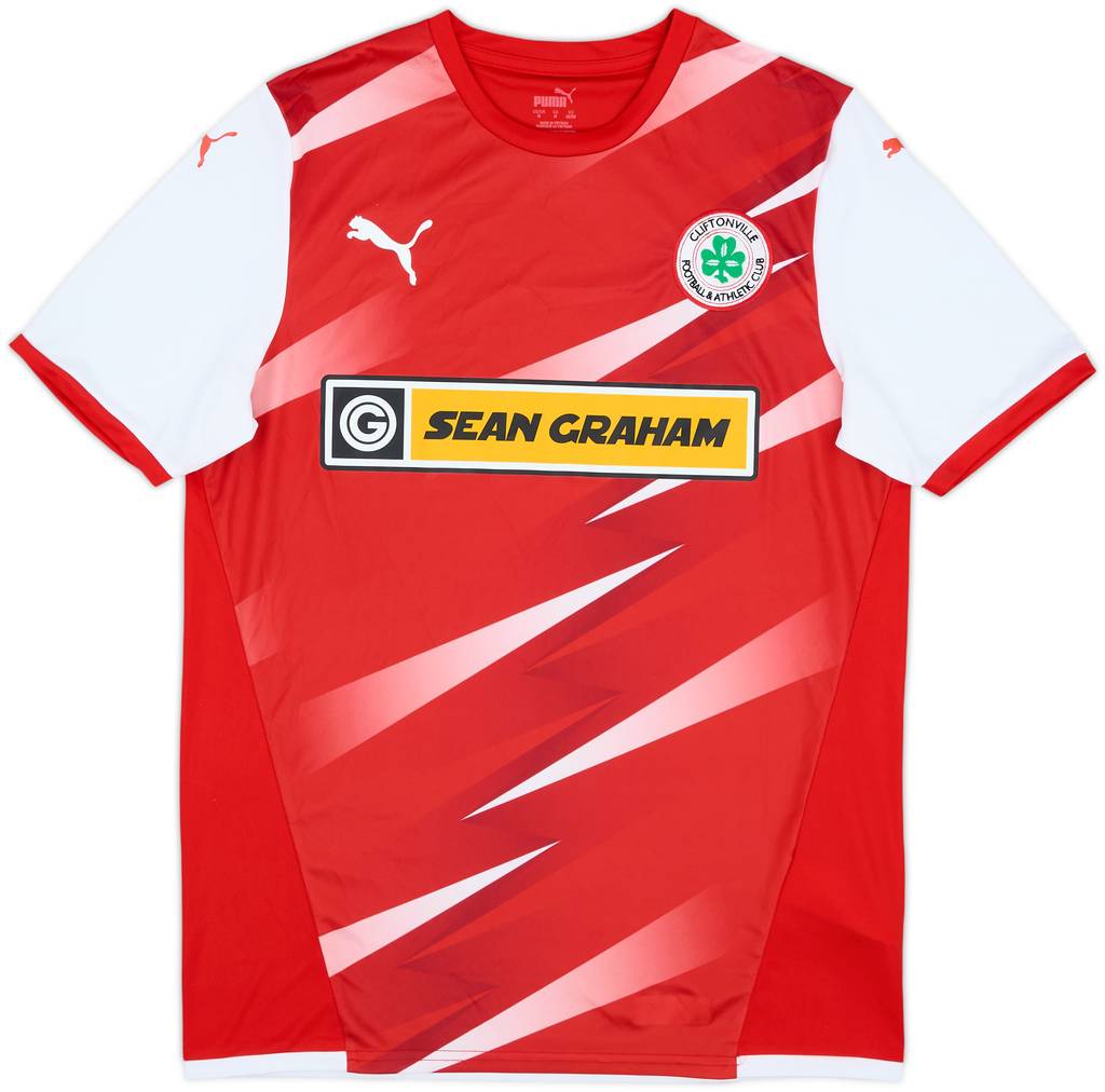 2021-23 Cliftonville Home Shirt - 10/10 - (M)