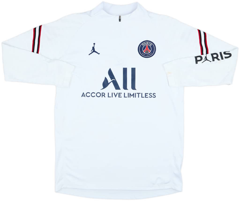 2021-22 Paris Saint-Germain Jordan 1/4 Zip Drill Top - 8/10 - (M)