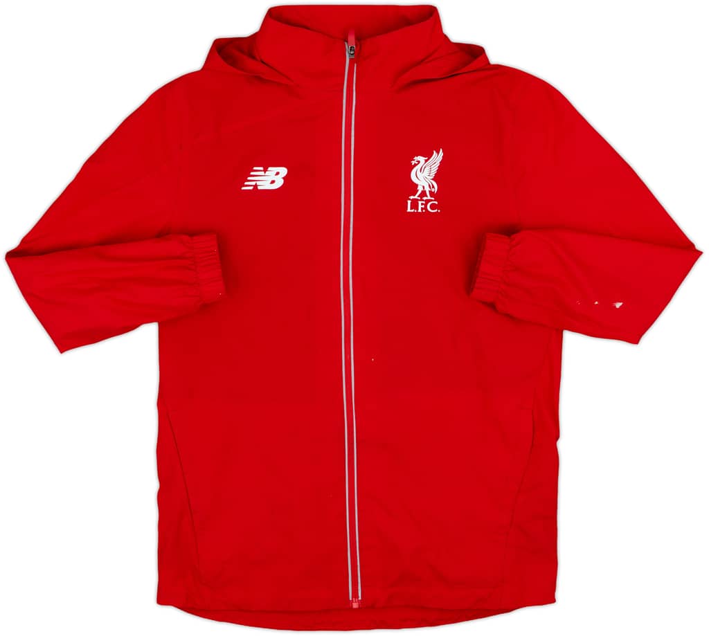 2015-16 Liverpool New Balance Hooded Track Jacket - 7/10 - (L.Boys)