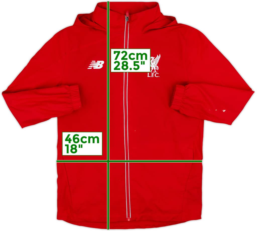 2015-16 Liverpool New Balance Hooded Track Jacket - 7/10 - (L.Boys)