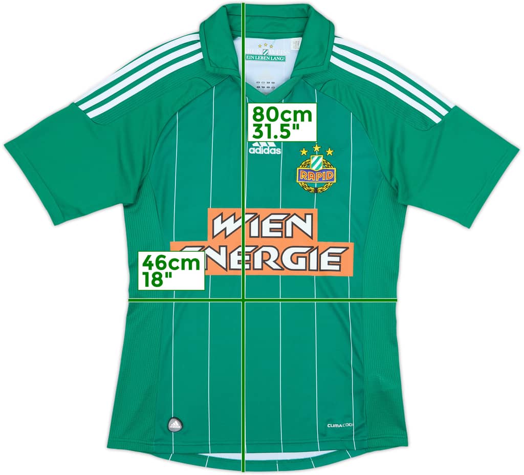 2011-12 Rapid Vienna Home Shirt - 10/10 - (S)