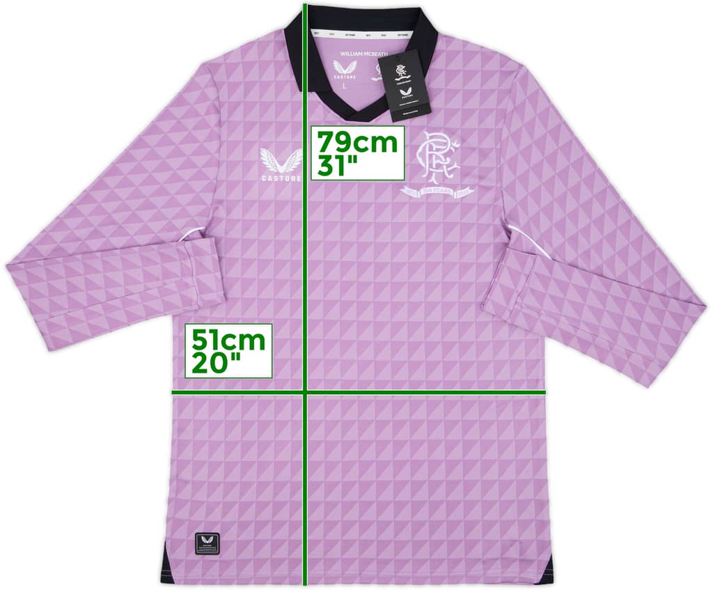 2021-22 Rangers '150 Years Anniversary' Third L/S Shirt (L)
