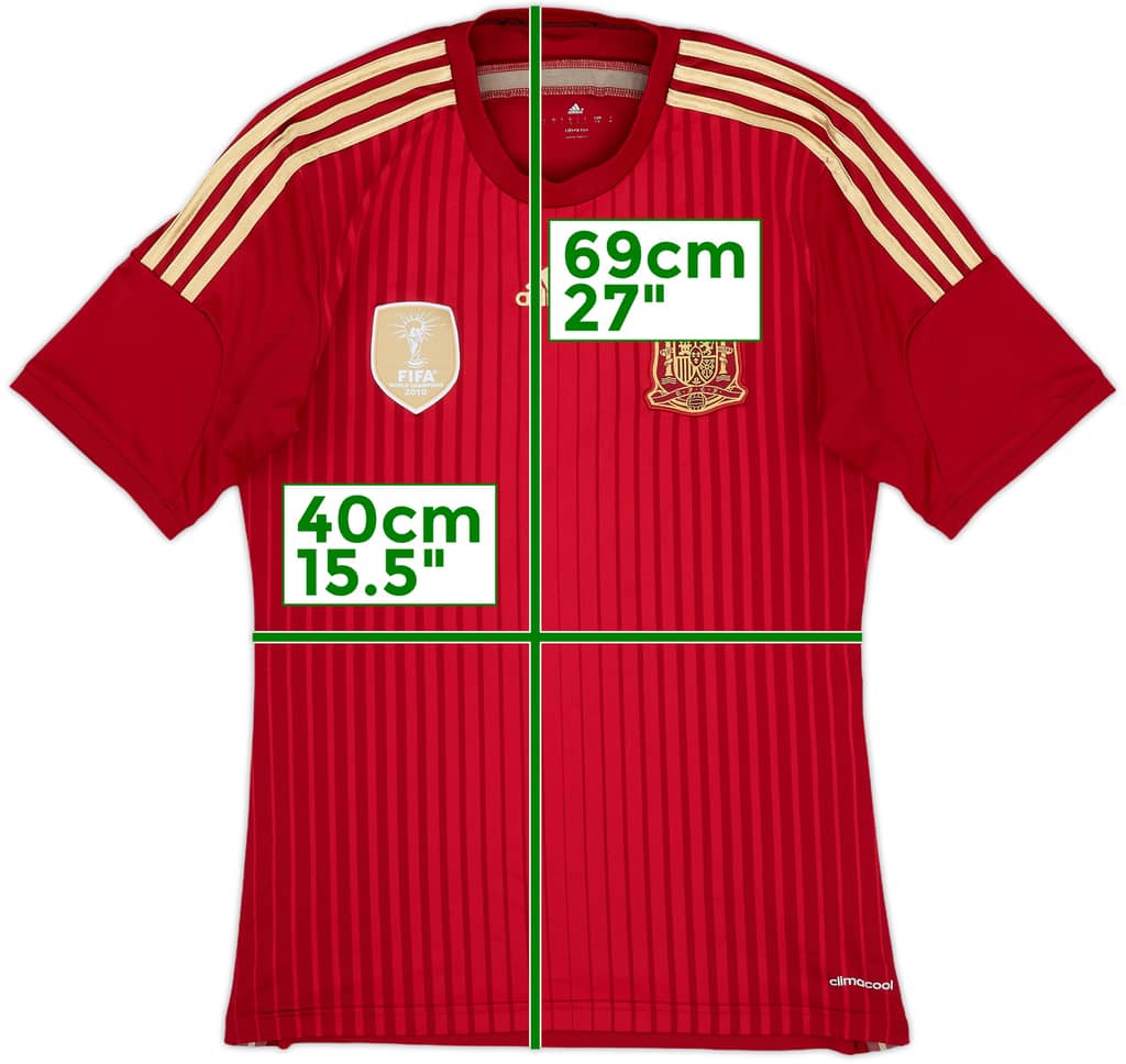 2013-15 Spain Home Shirt - 9/10 - (S)