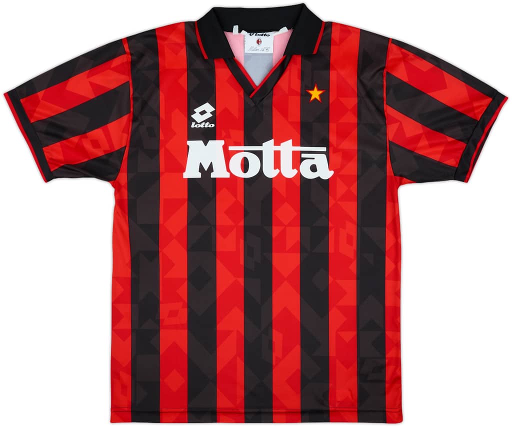 1994-95 AC Milan Home Shirt - 8/10 - (L)