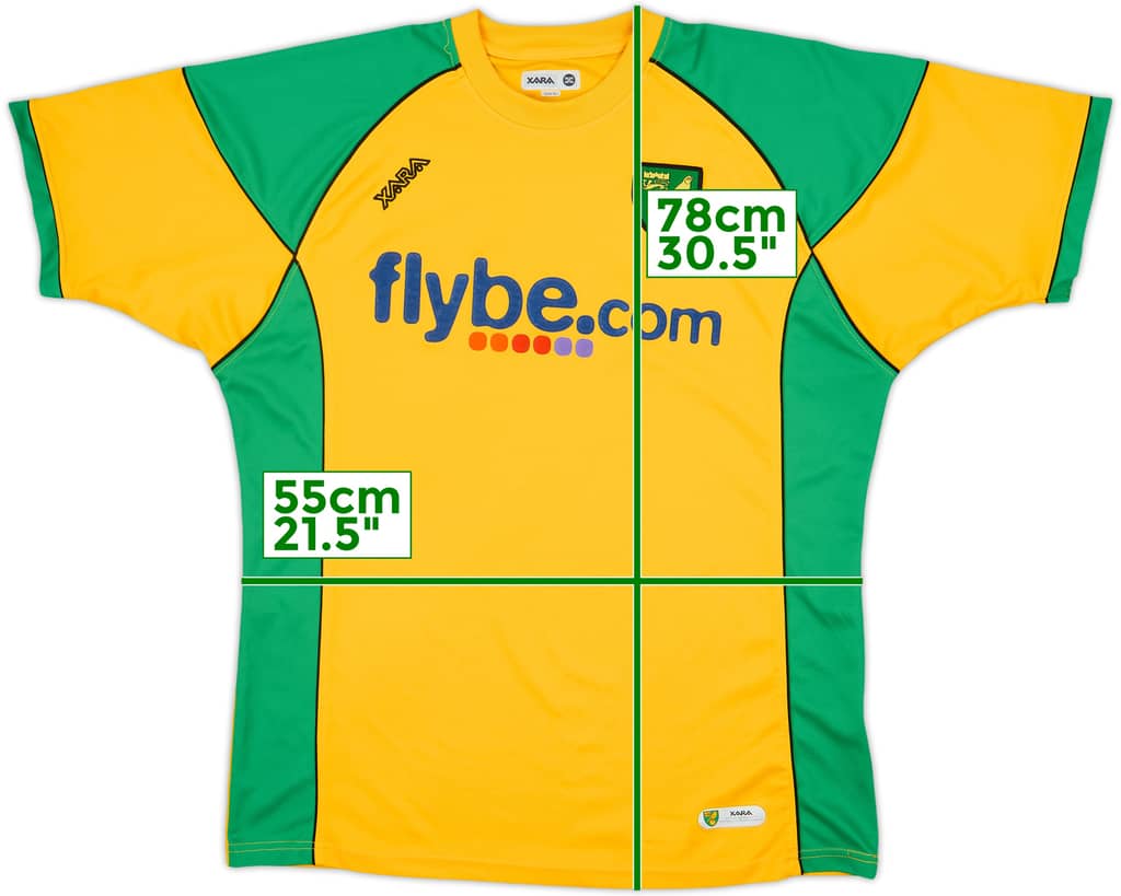 2006-08 Norwich Home Shirt - 7/10 - (XL)