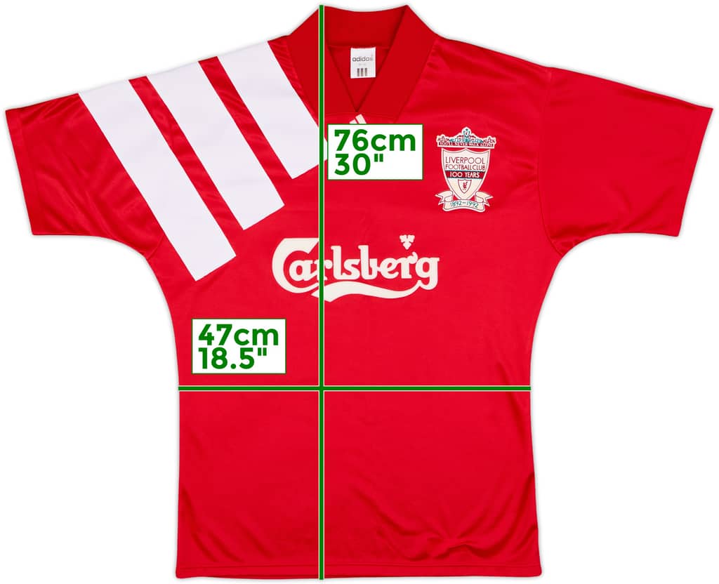 1991-92 Liverpool Home Shirt - 9/10 - (M)