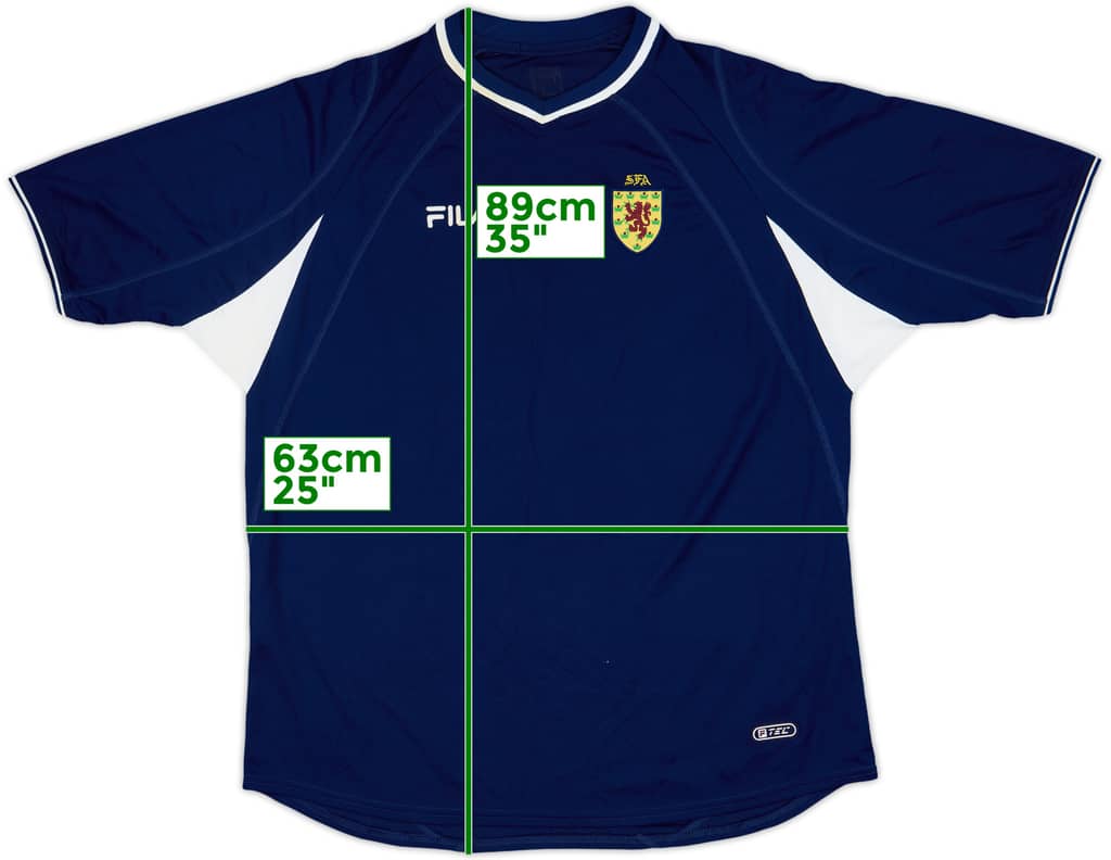 2000-02 Scotland Home Shirt - 7/10 - (XXL)