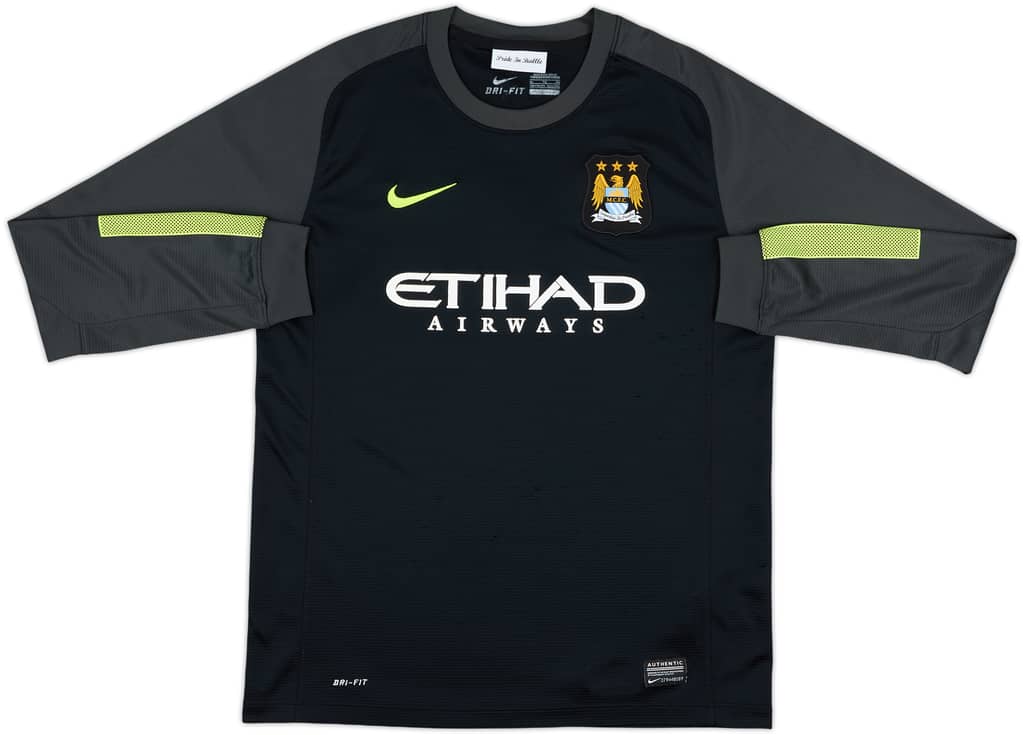 2013-14 Manchester City GK Shirt - 6/10 - (XL.Boys)