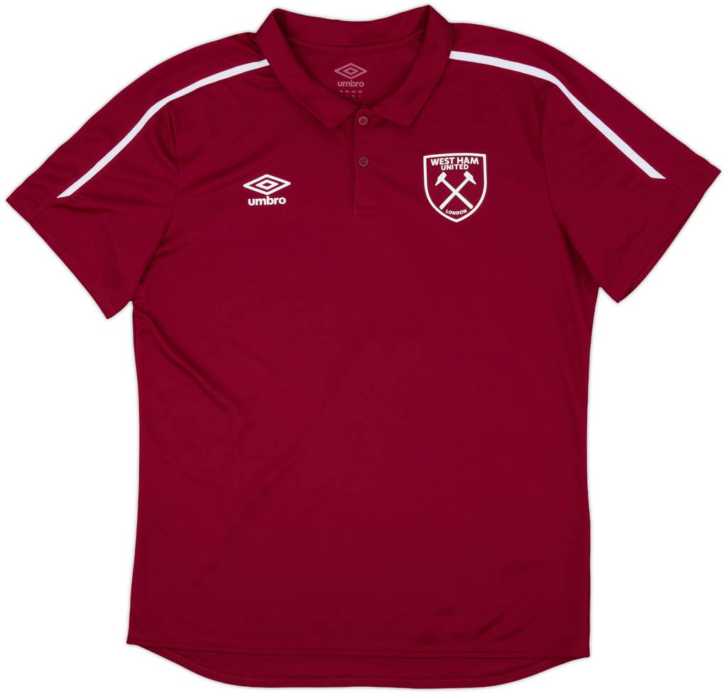 2018-19 West Ham Umbro Polo Shirt - 9/10 - (L)