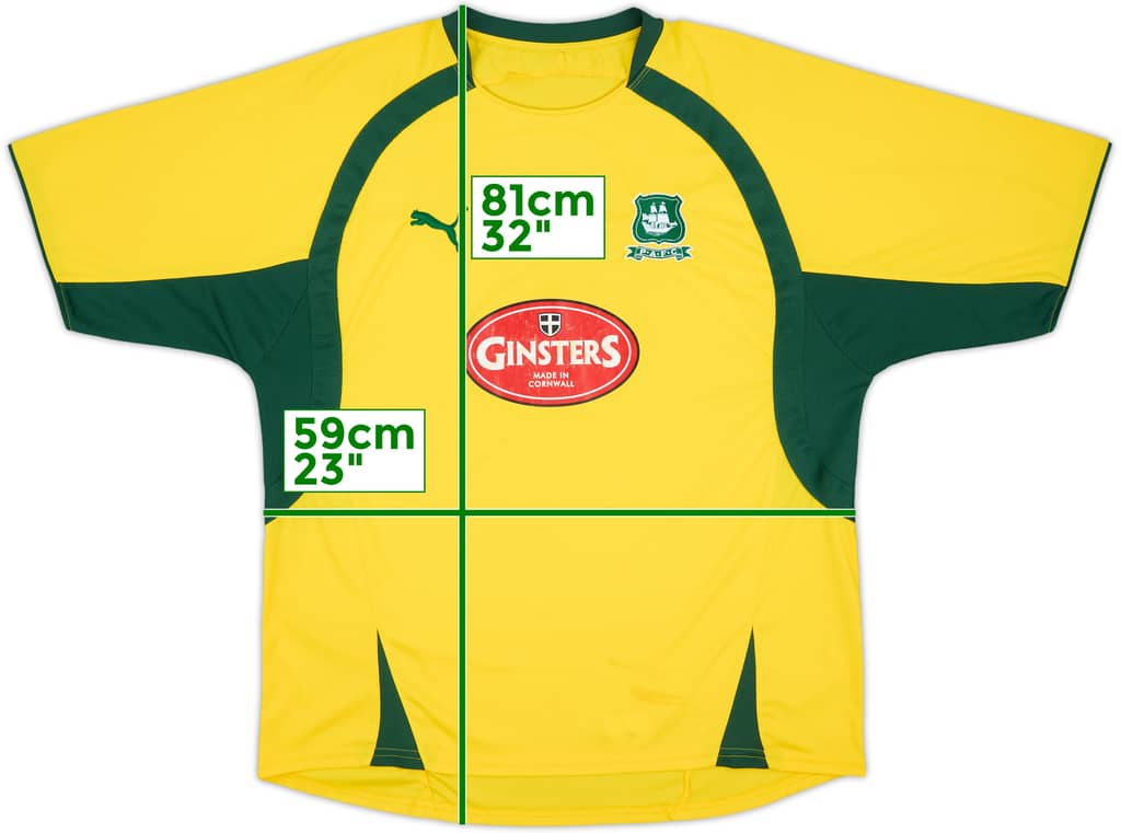 2007-08 Plymouth Argyle Away Shirt - 6/10 - (XXL)