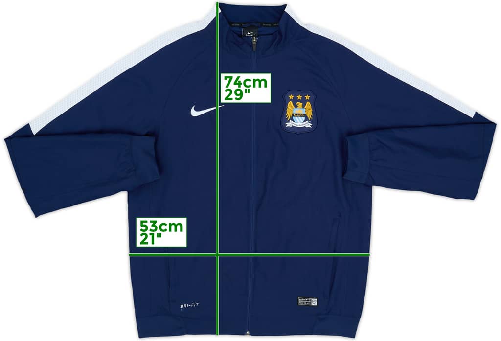 2013-14 Manchester City Nike N98 Track Jacket - 7/10 - (M)