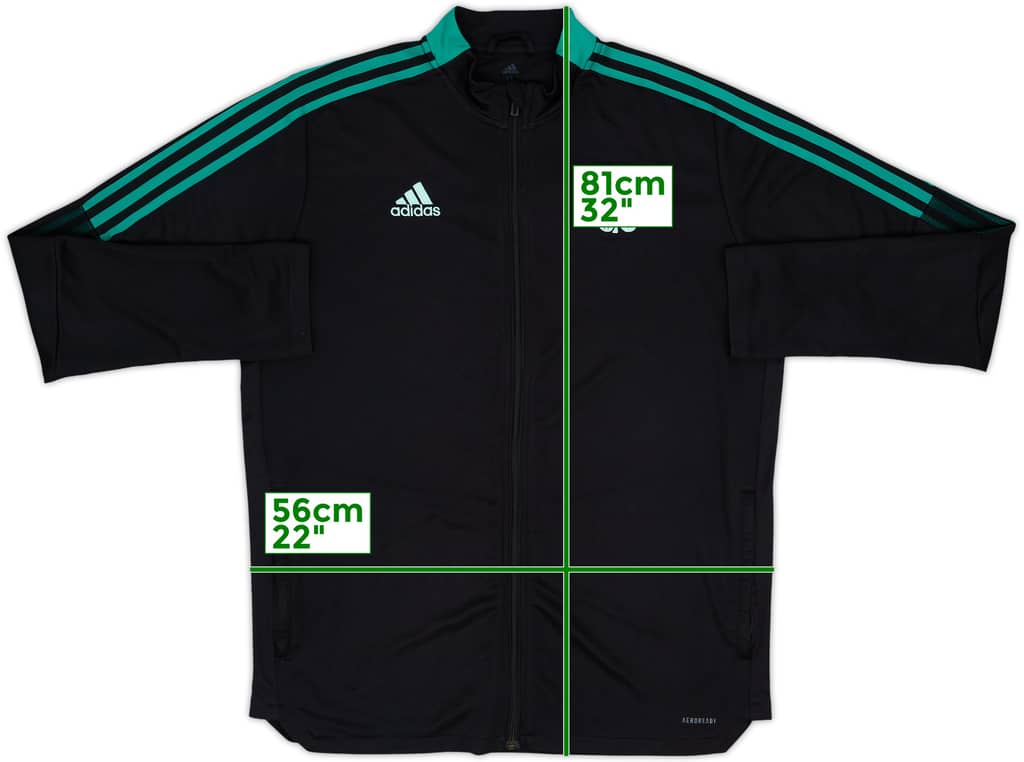 2021-22 Celtic adidas Track Jacket - 9/10 - (XL)
