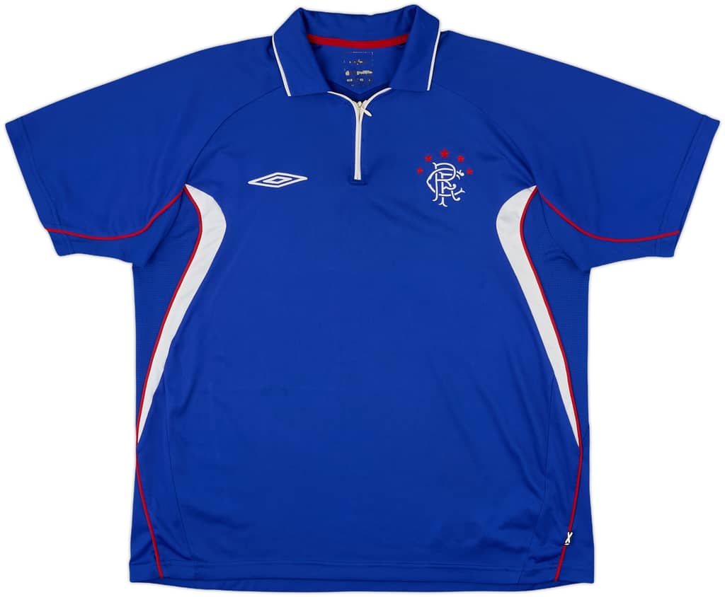 2006-07 Rangers Umbro 1/4 Zip Training Shirt - 6/10 - (XL)