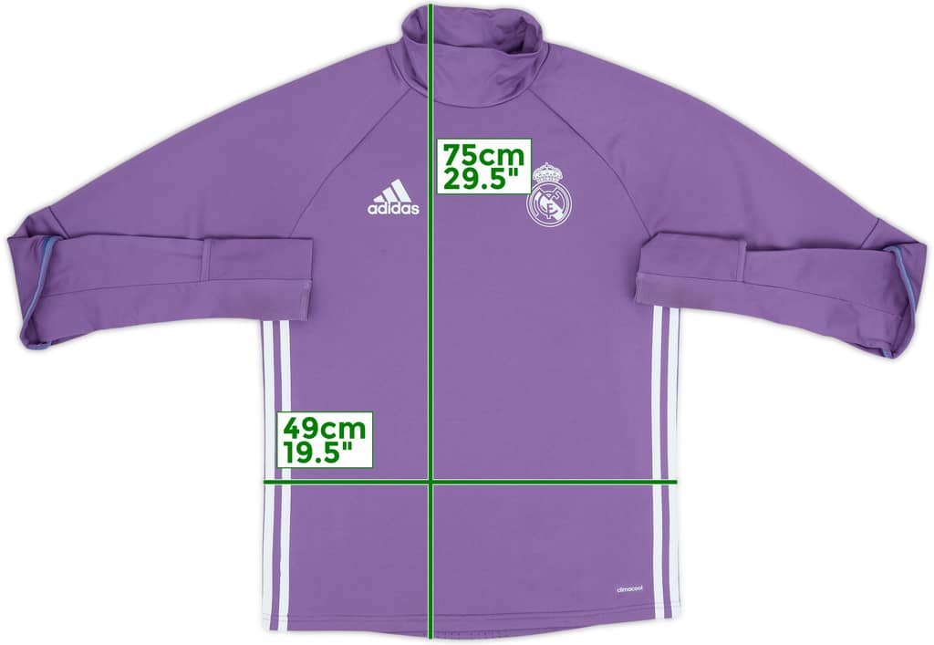 2016-17 Real Madrid adidas Drill Top - 8/10 - (S)