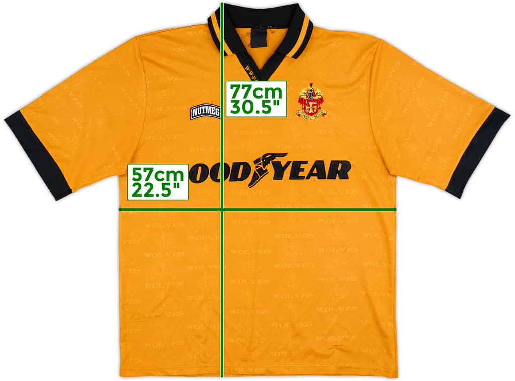 1995-96 Wolves Home Shirt - 9/10 - (L)