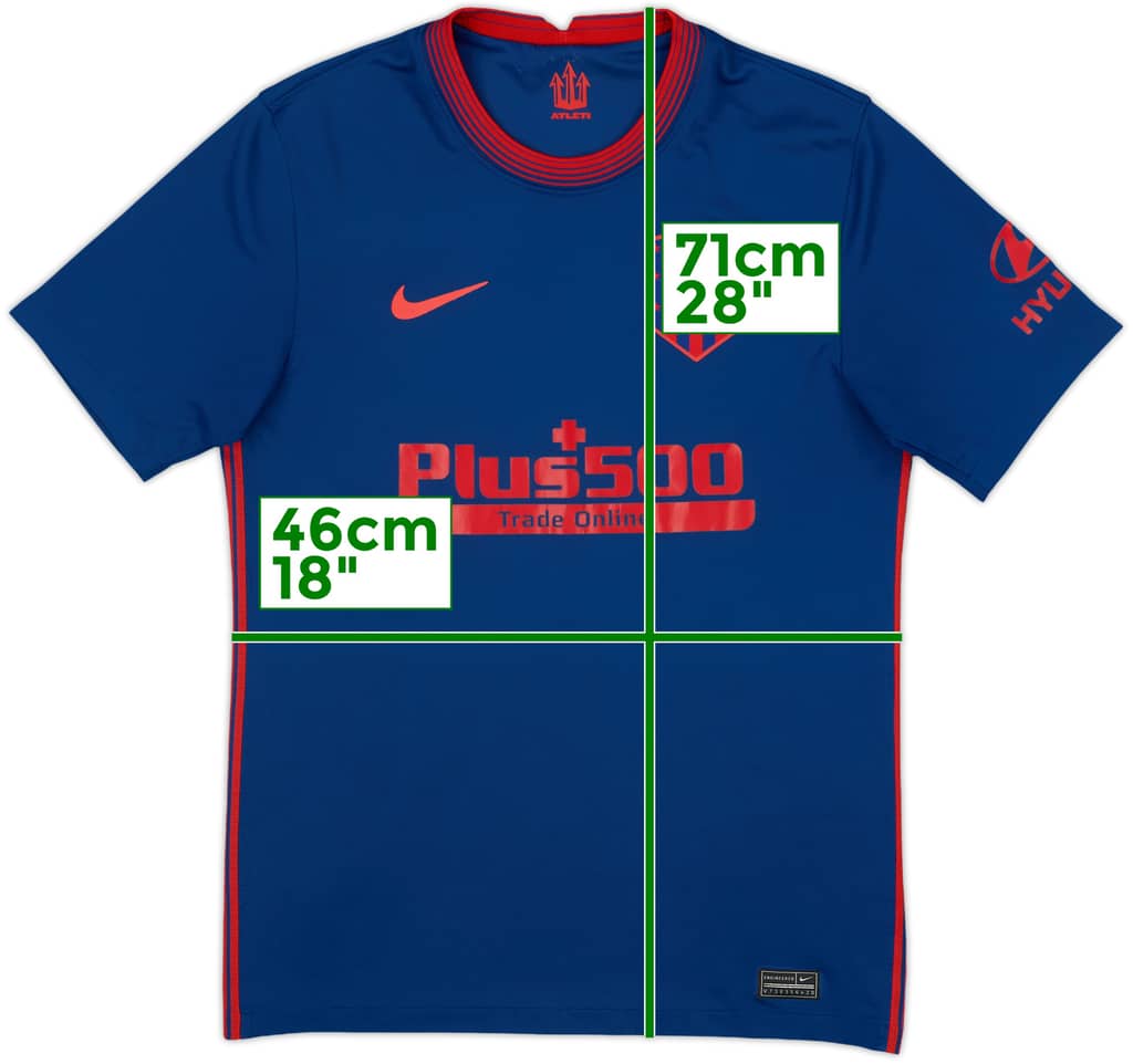 2020-21 Atletico Madrid Away Shirt - 8/10 - (S)