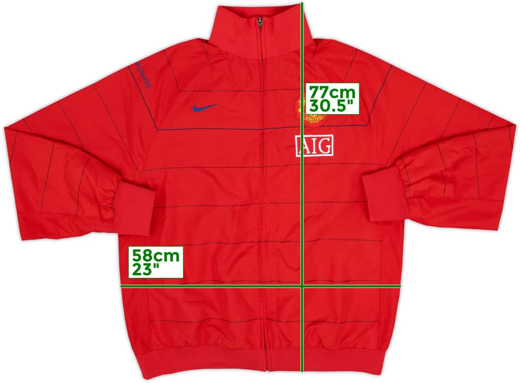 2008-09 Manchester United Nike Track Jacket - 10/10 - (L)