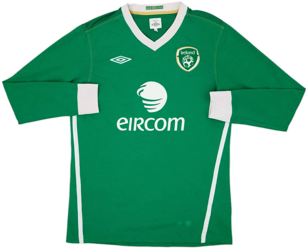 2010-11 Ireland Home L/S Shirt - 7/10 - (M)