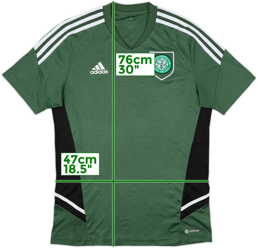2022-23 Celtic adidas Training Shirt - 8/10 - (M)