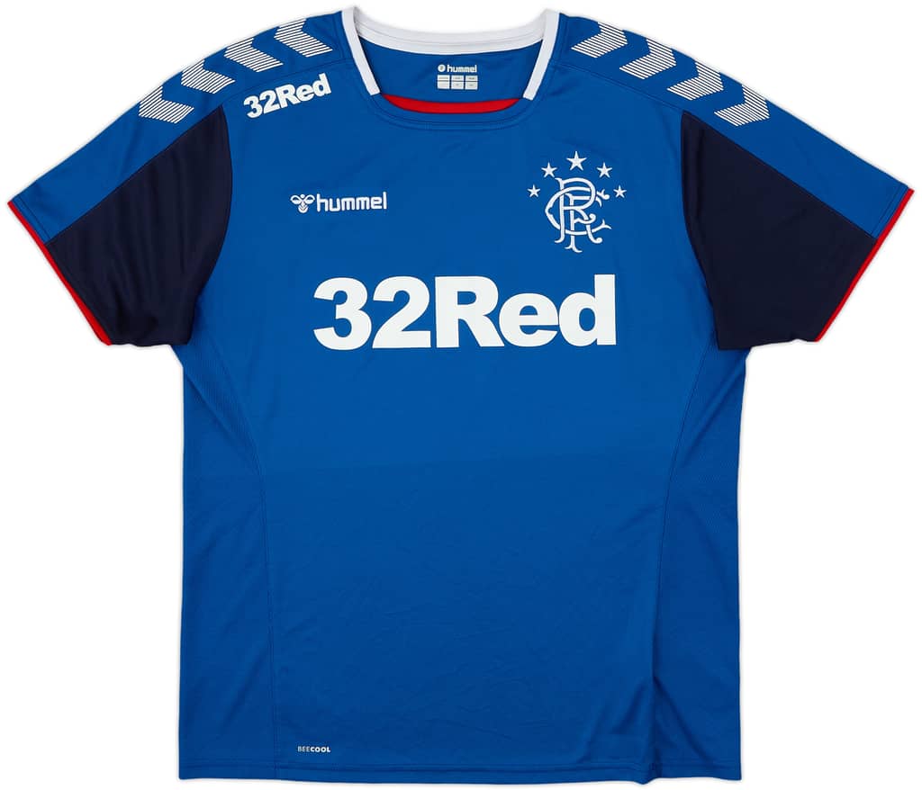 2019-20 Rangers Hummel Training Shirt - 8/10 - (L)
