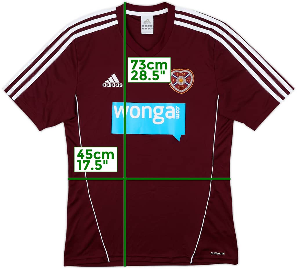 2012-13 Hearts Home Shirt - 8/10 - (S)