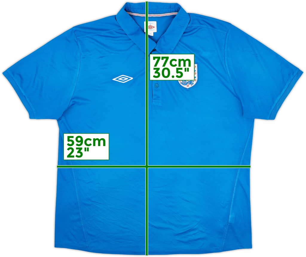 2010-11 England Umbro Polo Shirt - 6/10 - (XXL)