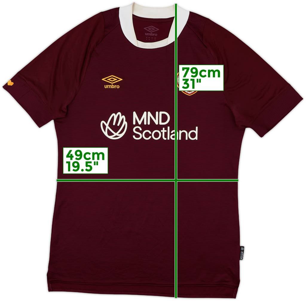 2022-23 Hearts Home Shirt - 7/10 - (M)