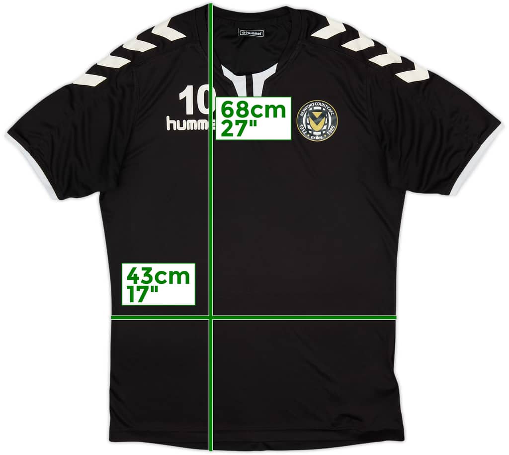 2021-22 Newport County Hummel Training Shirt #10 - 8/10 - (S)
