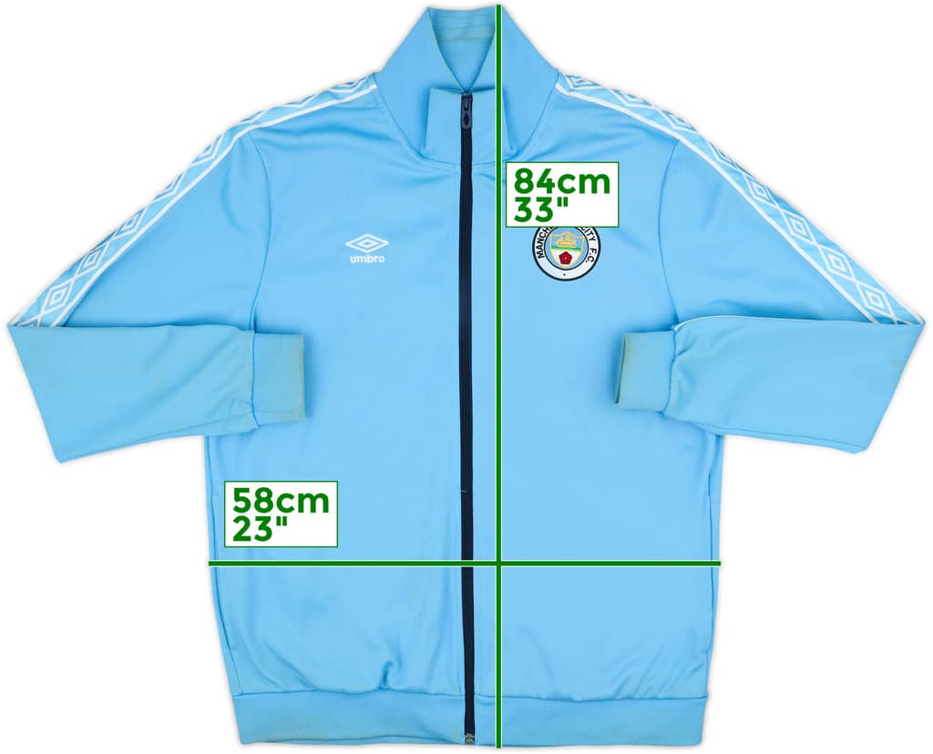 2010-11 Manchester City Umbro Diamond Series Retro Style Track Jacket - 6/10 - (XXL)