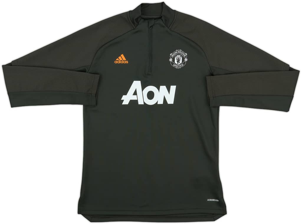 2020-21 Manchester United adidas 1/4 Zip Drill Top - 8/10 - (Women's S)