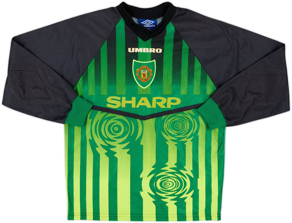 1997-98 Manchester United Camiseta de Portero - 8/10 - (G.Niños)