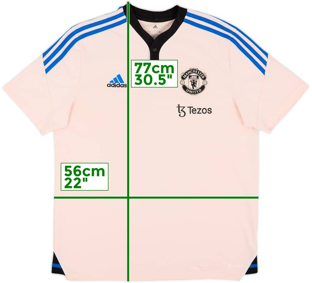 2022-23 Manchester United adidas Polo Shirt - 7/10 - (L)