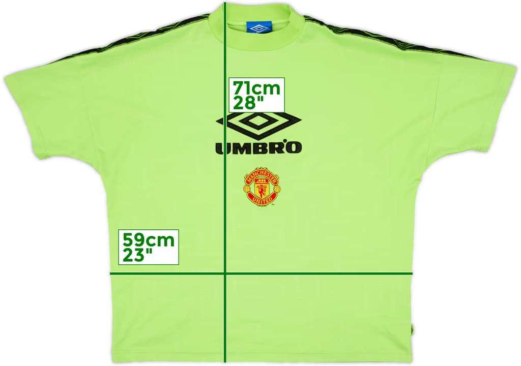 1994-95 Manchester United Umbro Training Shirt - 8/10 - (L)