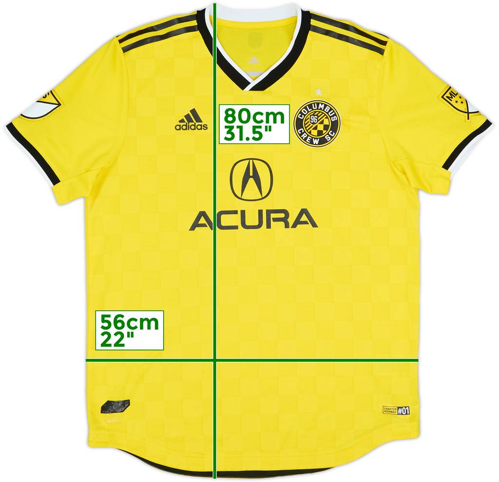 2019 Columbus Crew Authentic Home Shirt - 5/10 - (L)