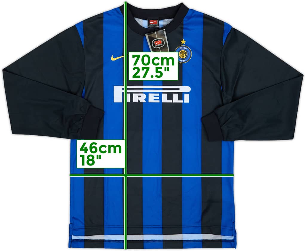 2000-01 Inter Milan Home L/S Shirt (L.Boys)