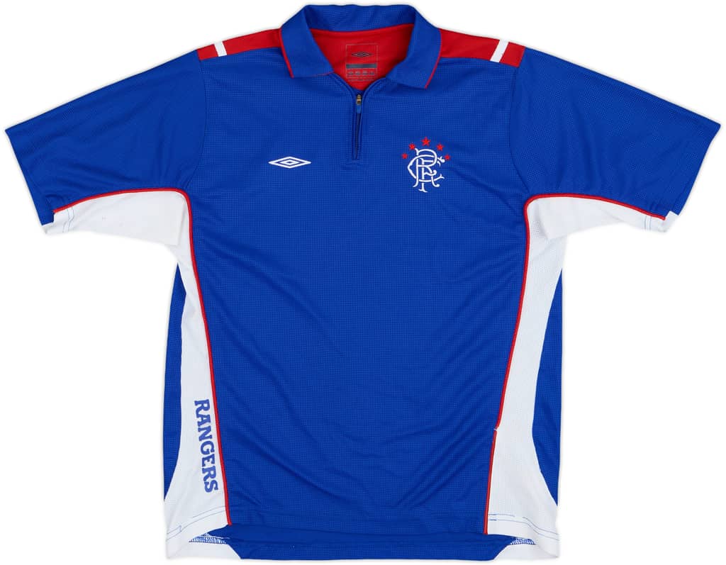 2006-07 Rangers Umbro 1/4 Zip Training Shirt - 8/10 - (XL.Boys)