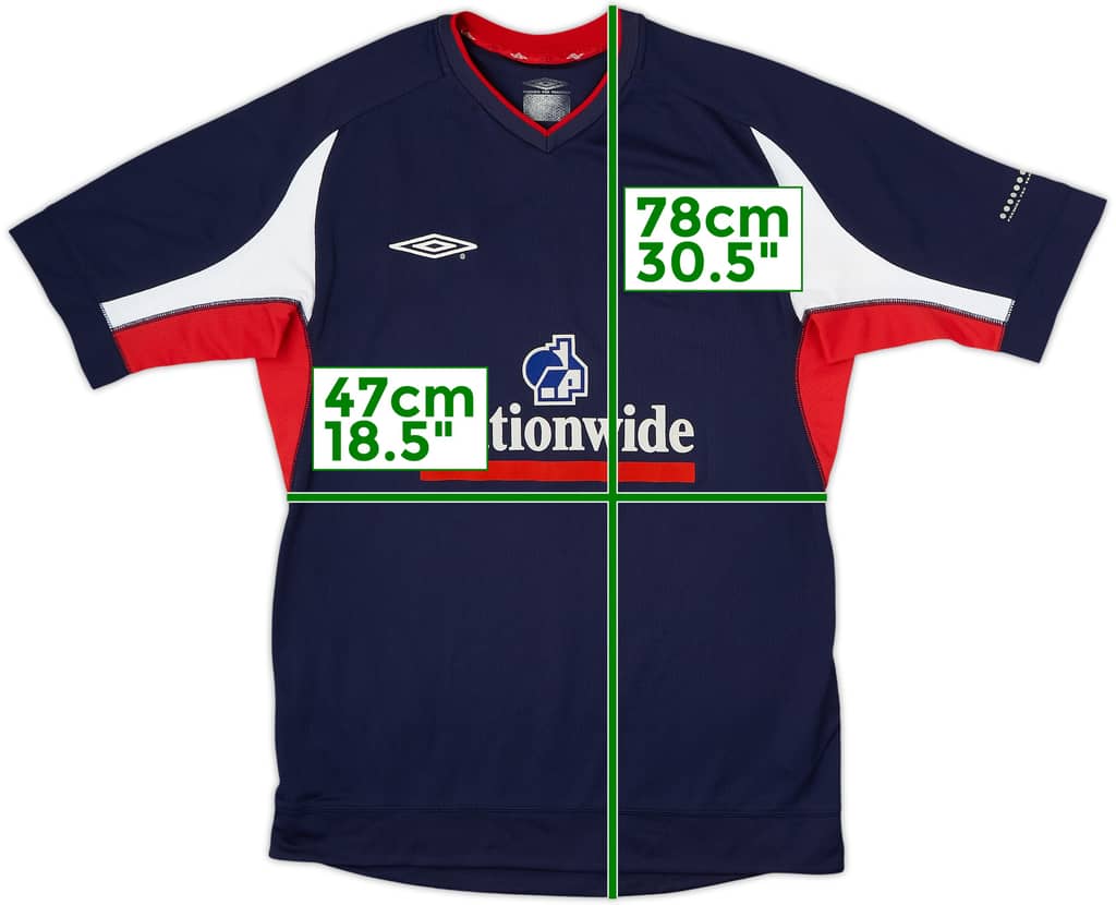 2002-04 England Umbro Training Shirt - 7/10 - (M)