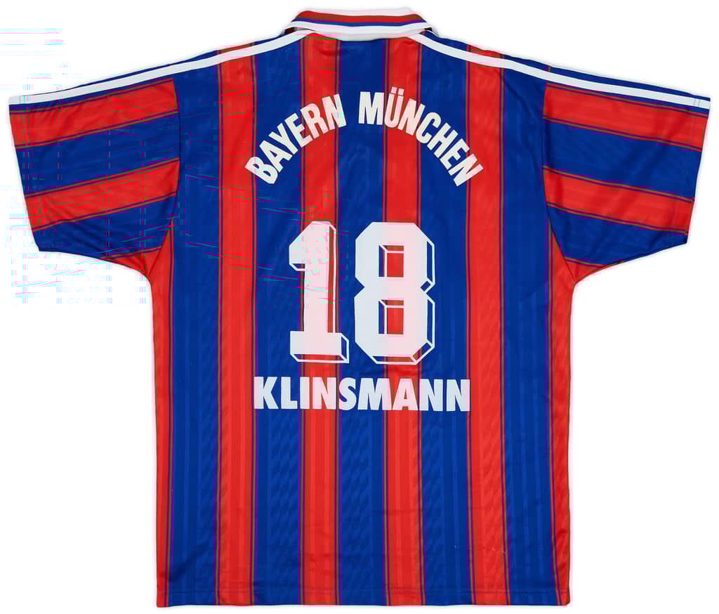 1995-97 Bayern Munich Home Shirt Klinsmann #18 - 8/10 - (M)