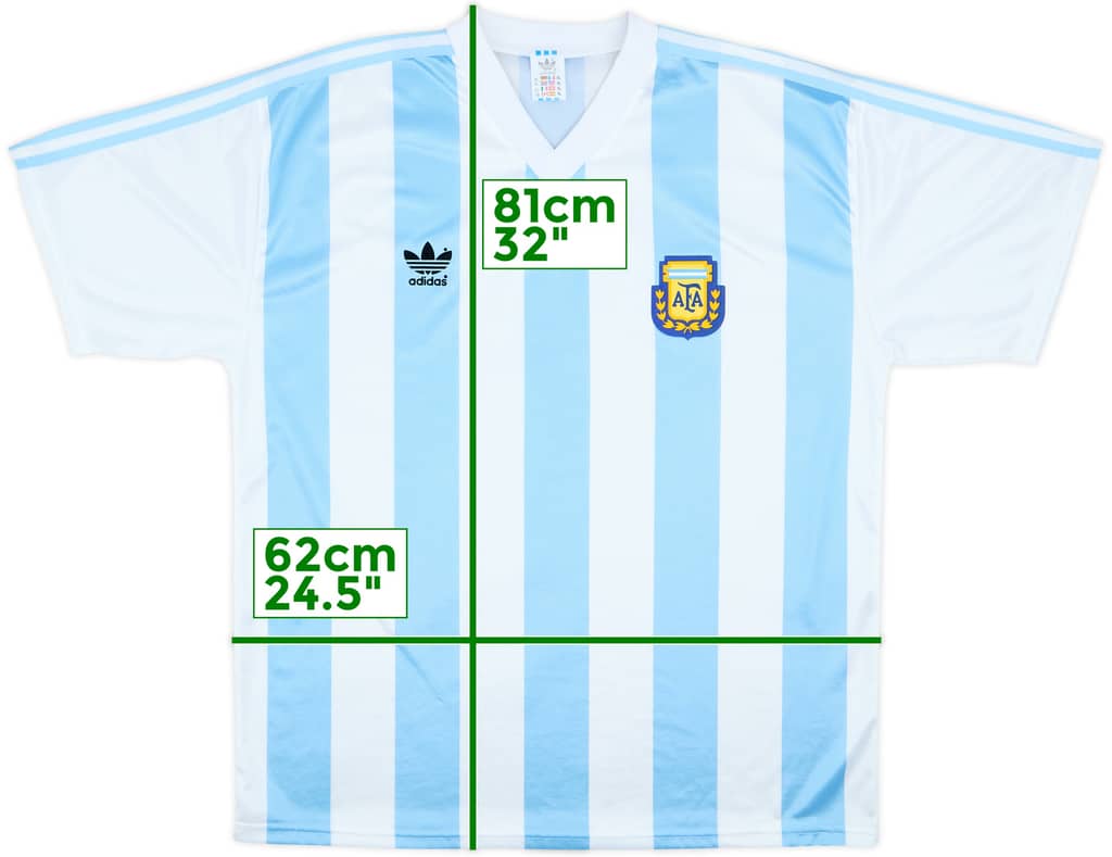 1990-91 Argentina Home Shirt - 10/10 - (XL)