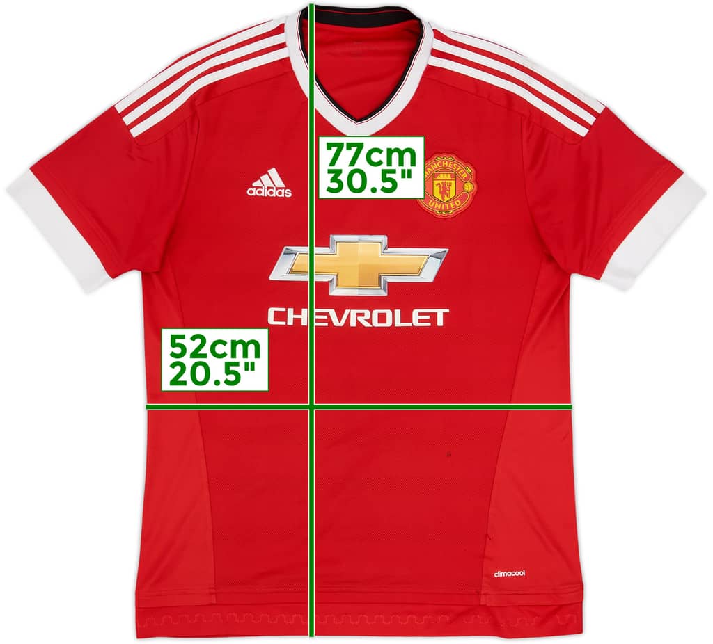 2015-16 Manchester United Home Shirt - 5/10 - (L)