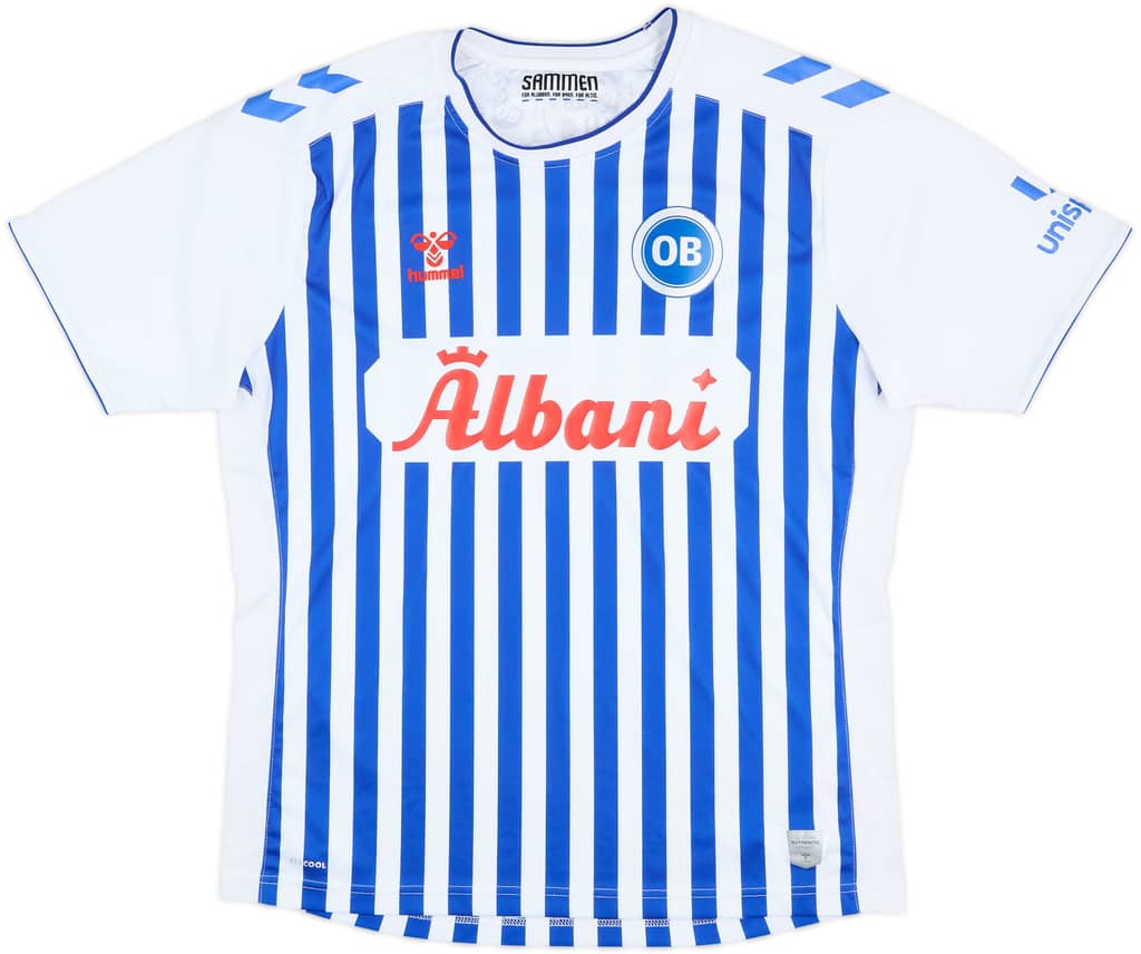 2022-23 OB Odense Home Shirt - 7/10 - (XL)