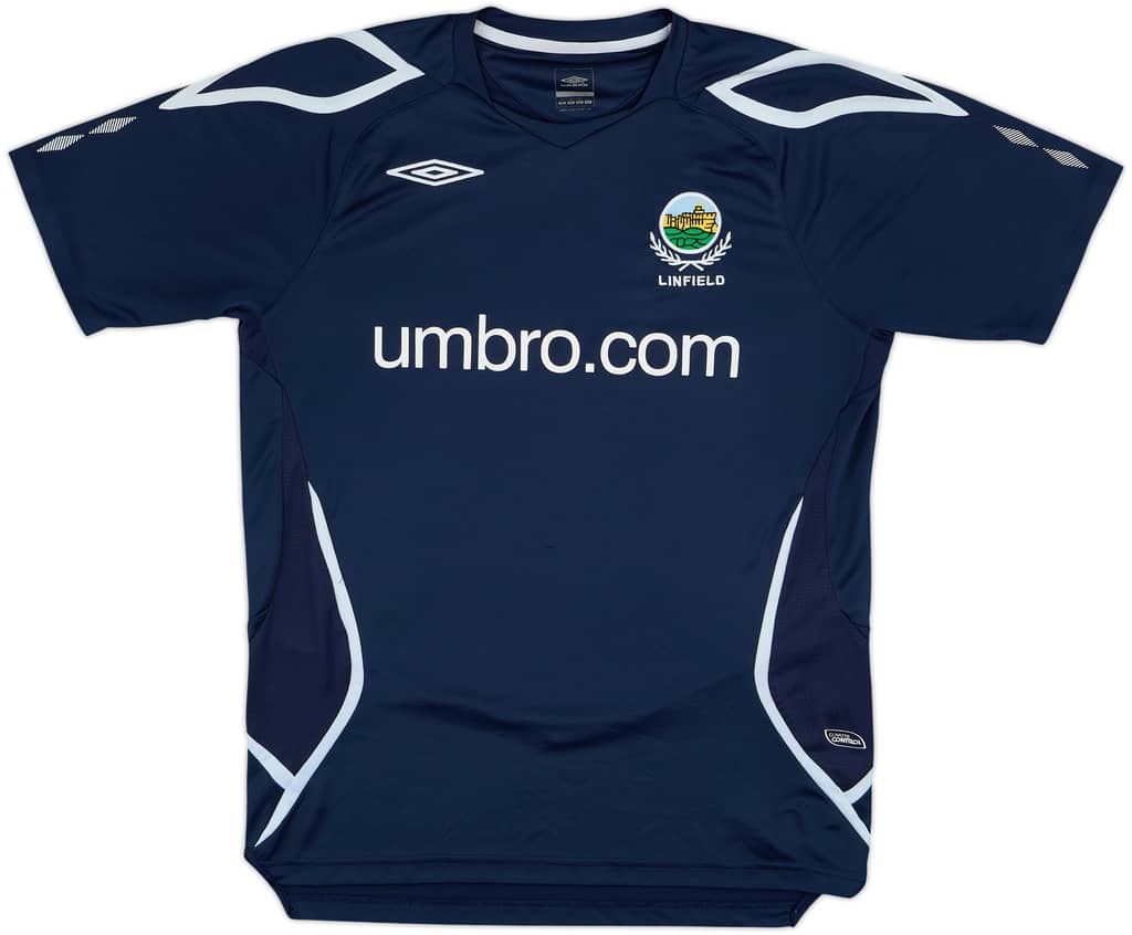 Camiseta Umbro de entrenamiento del Linfield 2008-09 - 8/10 - (M)