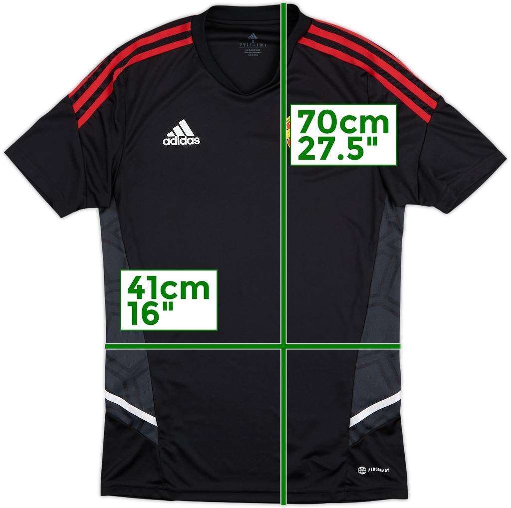 2021-22 Manchester United adidas Training Shirt - 10/10 - (S)