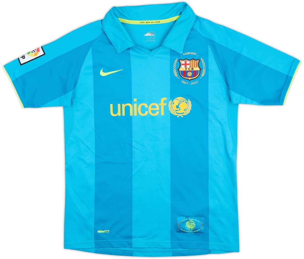 2007-09 Barcelona Away Shirt - 6/10 - (L.Boys)